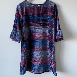 Peek NWOT Girls Velvet Ruffle Sleeve Dress Sz 12